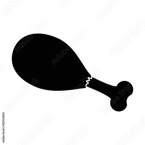 chicken thighs isolated icon vector illustration design