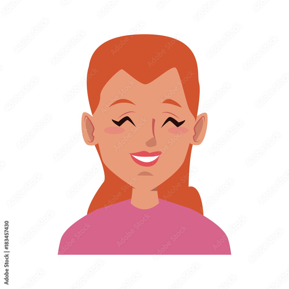 beautiful woman smiling face icon vector illustration graphic design beautiful woman smiling face icon vector illustration graphic design