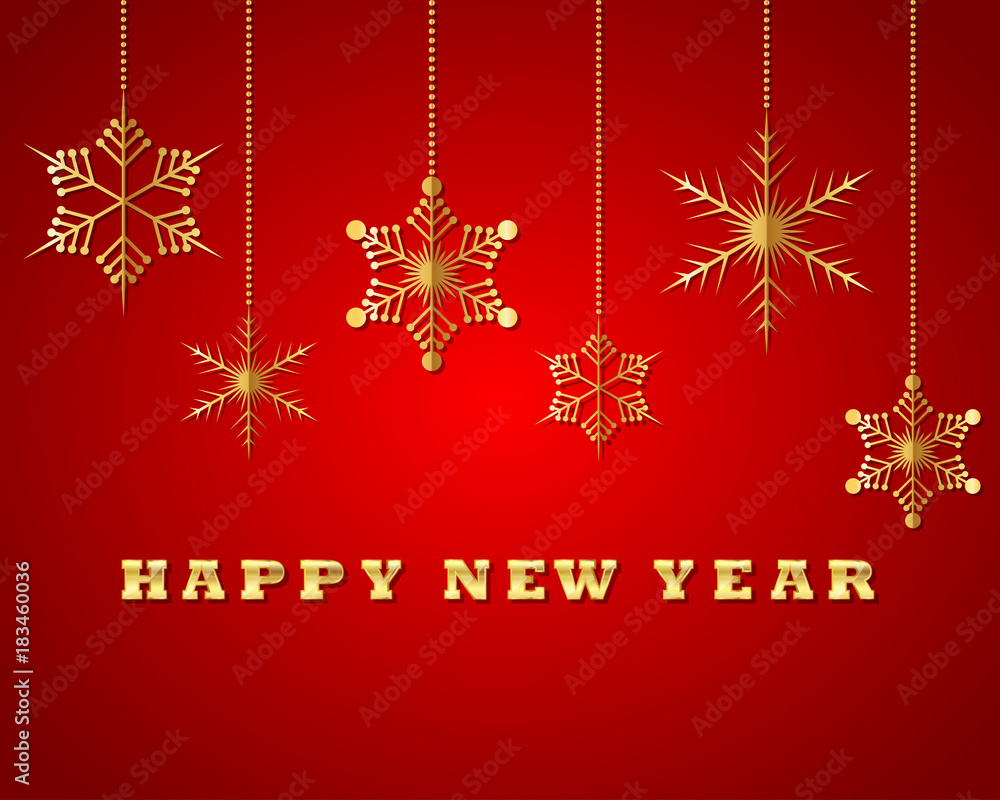 Celebratory New Year background. Vector illustration