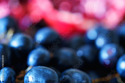 Close-up red wine grapes background