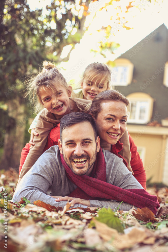Parents with daughters make people pyramid. Parents with daughters make people pyramid.