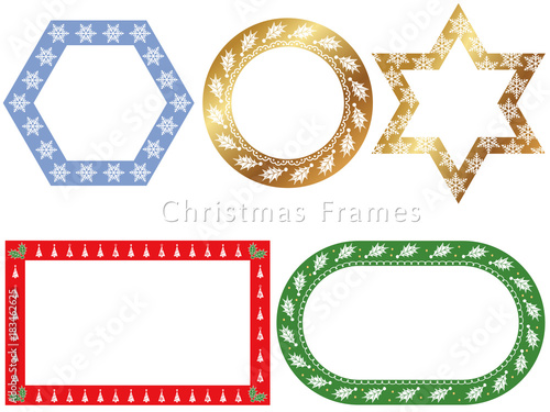 クリスマスのフレームセット