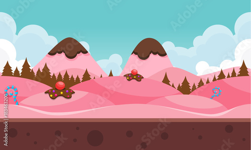 Chocolate Mountain Game Background