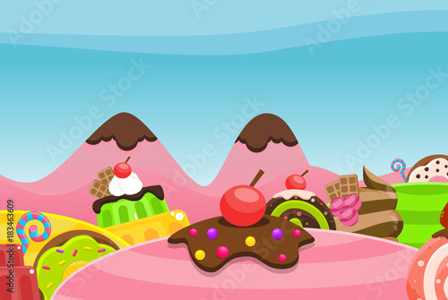 Candy Land Game Background