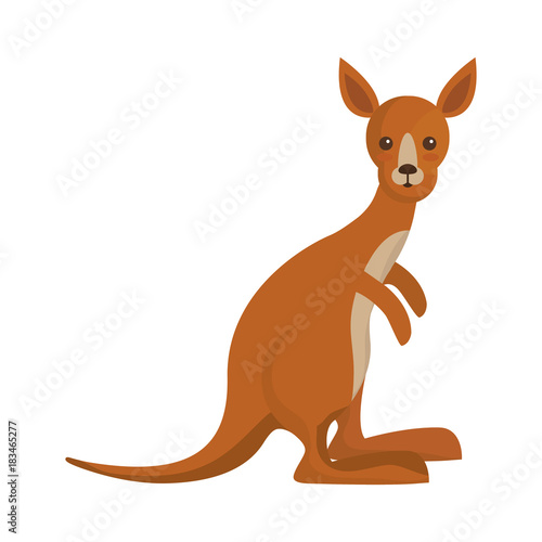 cartoon kangaroo icon