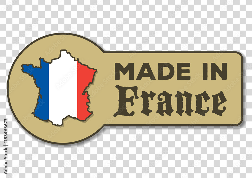 made in france vector icon isolated on transparent background