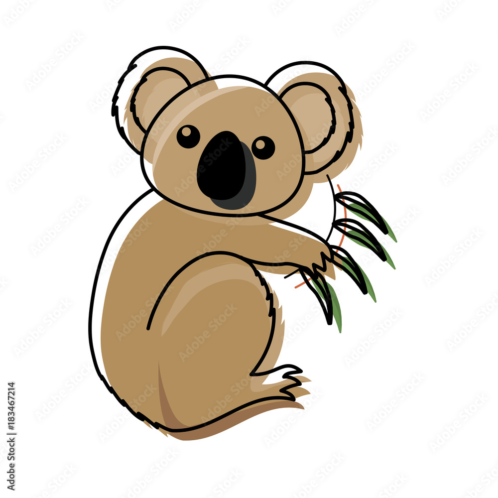 Obraz premium cute koala icon image