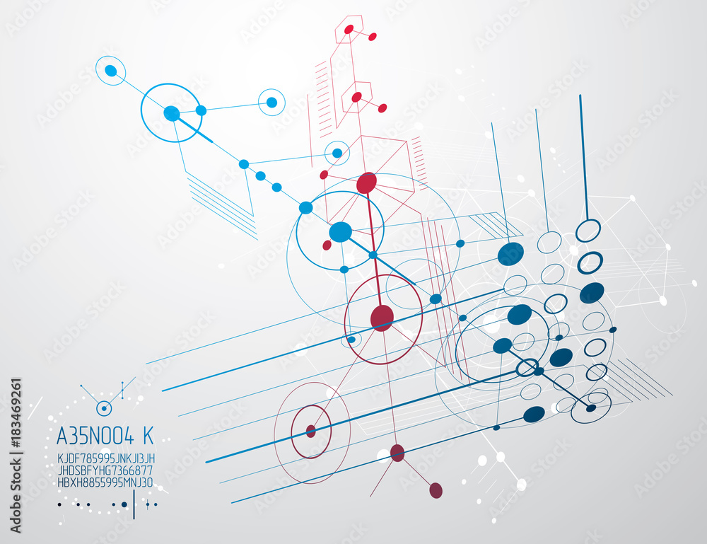 Engineering technology vector wallpaper made with circles and lines. Technical drawing abstract background. Engineering technology vector wallpaper made with circles and lines. Technical drawing abstract background.