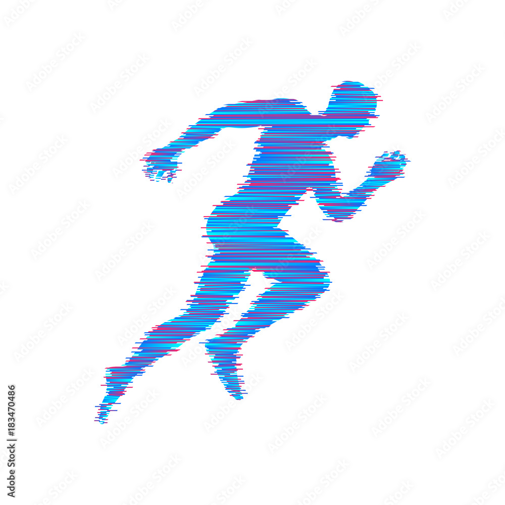 Running man. Design for sport and business. Vector illustration. Running man. Design for sport and business. Vector illustration.