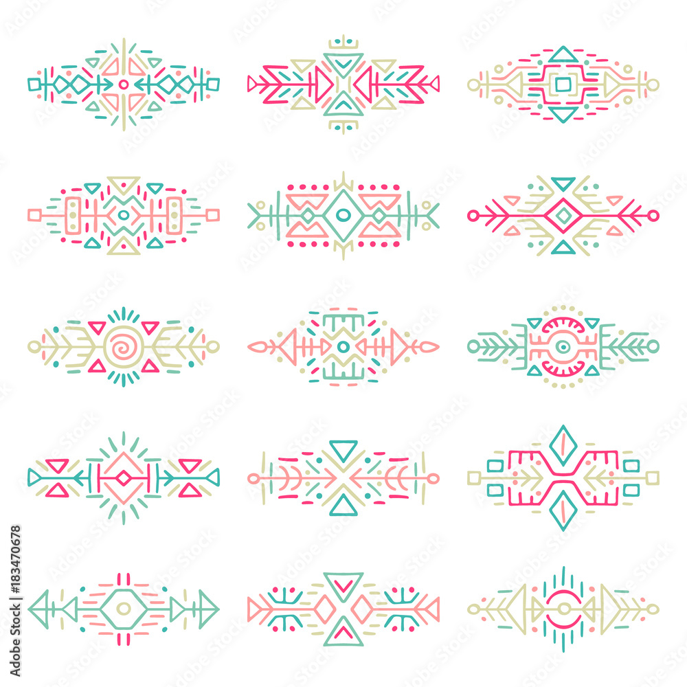 Borders Collection in Ethnic Style Borders Collection in Ethnic Style