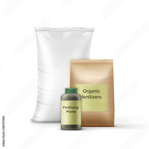 Containers with fertilizer