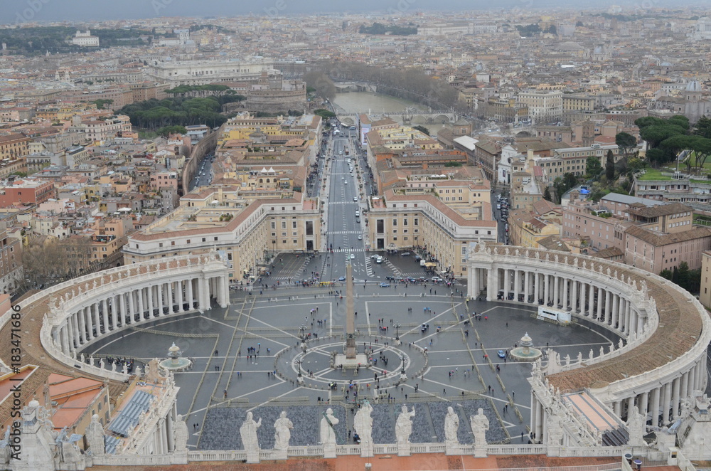 Panoramic view of vatican city