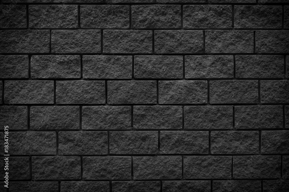 Black brick stone texture background. Black brick stone texture background.