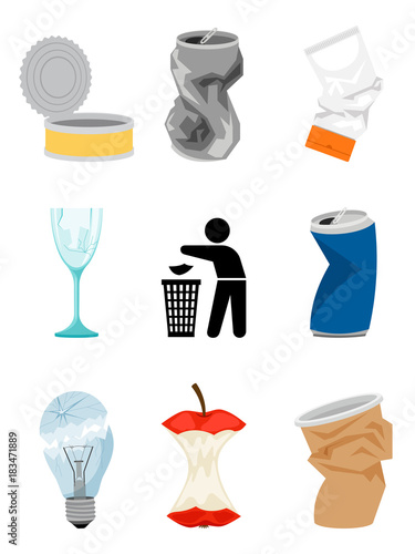 Garbage and waste elements