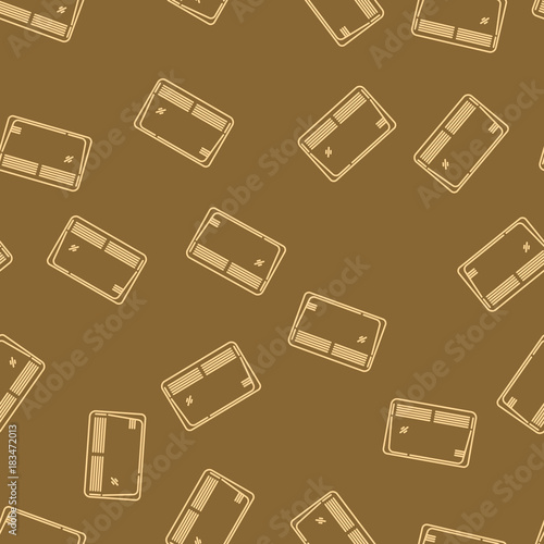House Heating Vector Seamless Pattern