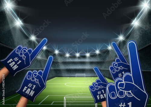 Fans on the stadium