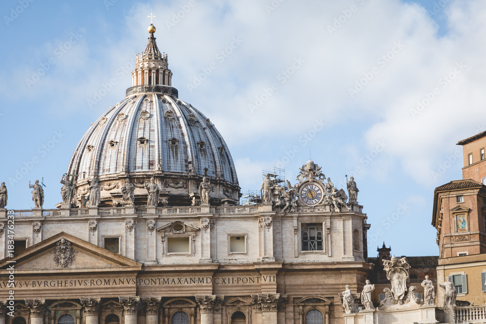 Detail of the Palace of the Vatican, 