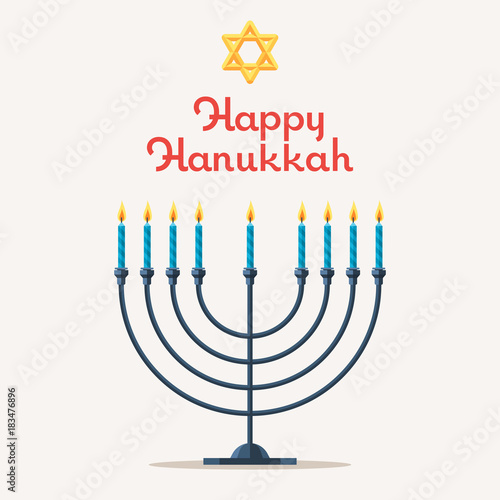 Hanukkah Jewish Menorah