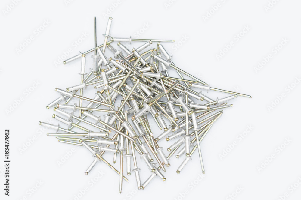 Rivet on white background Rivet on white background
