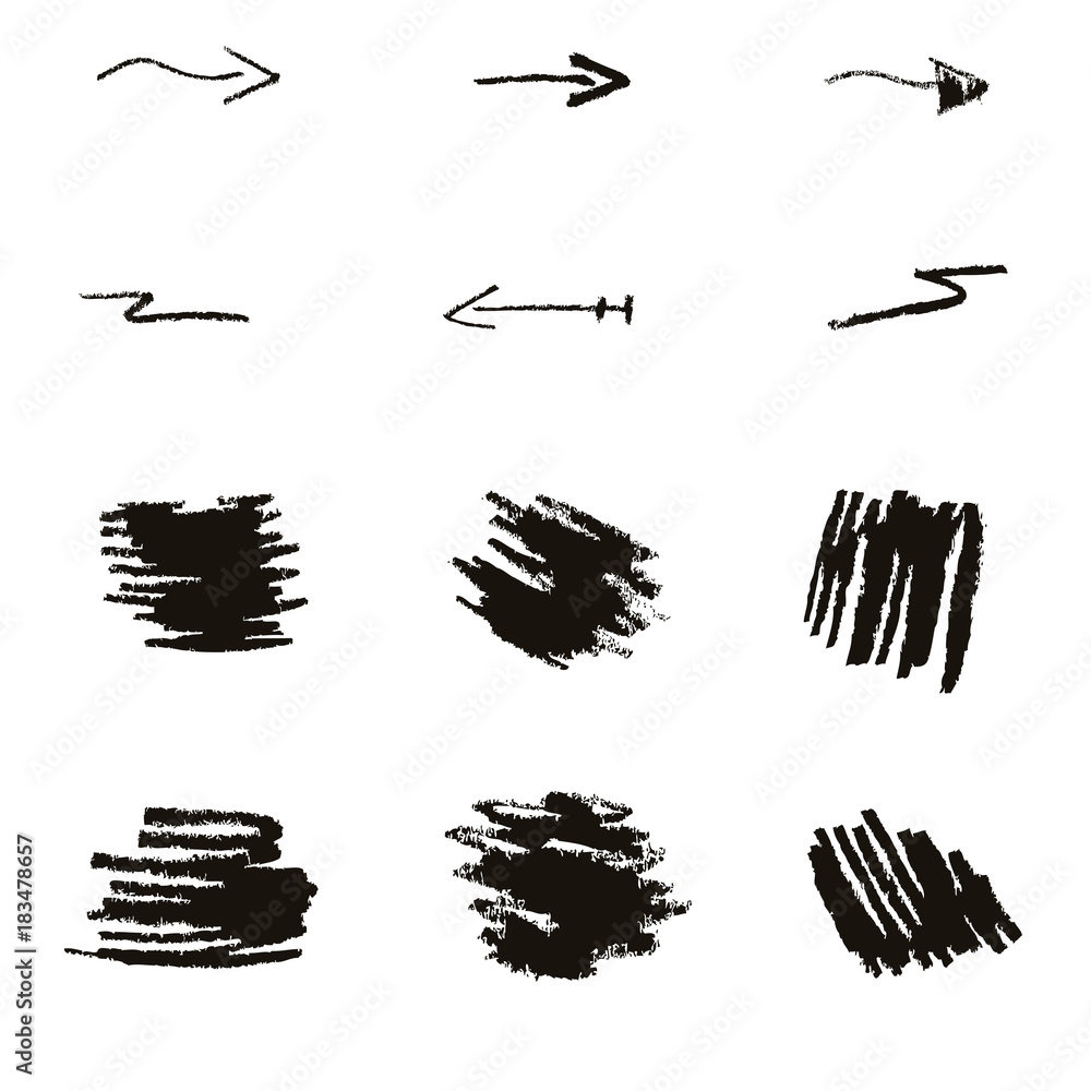 Vector illustration, grunge set. Black paint, brush, blot, line. Frame for text. Dirty background for design. Vector illustration, grunge set. Black paint, brush, blot, line. Frame for text. Dirty background for design.