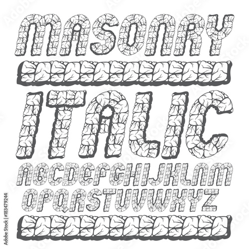 Vector antique capital Engl...