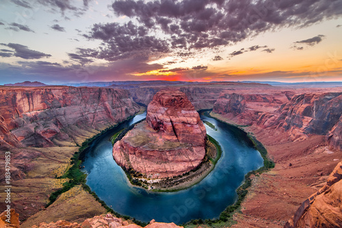 Horseshoe Bend Sunset Arizona National Park