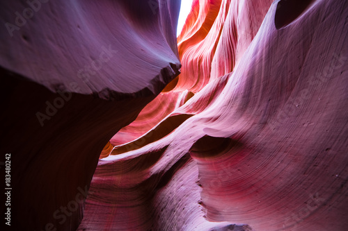 Antelope canyon bottom up