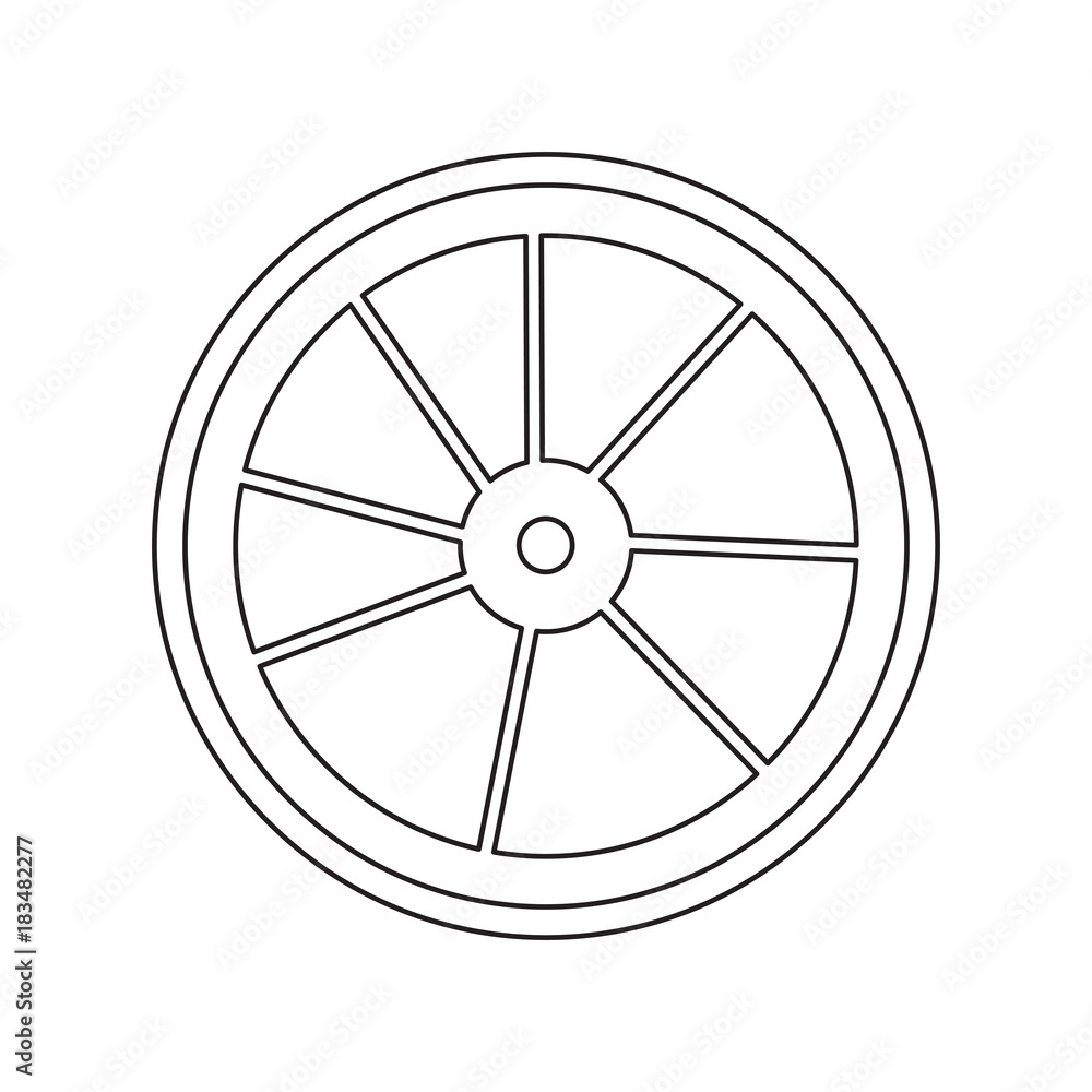 Fototapeta premium lemon slice icon