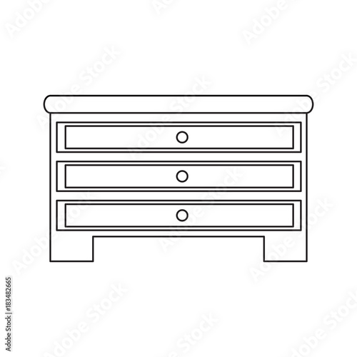 chest of drawers icon