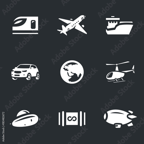 Vector Set of Transport Icons.