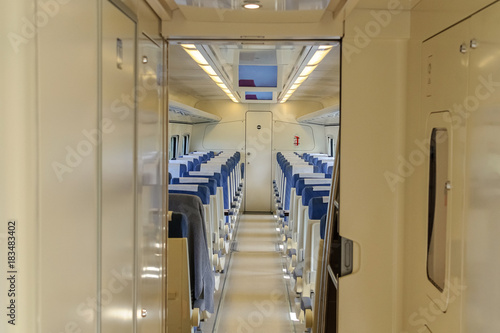inside the train carriage