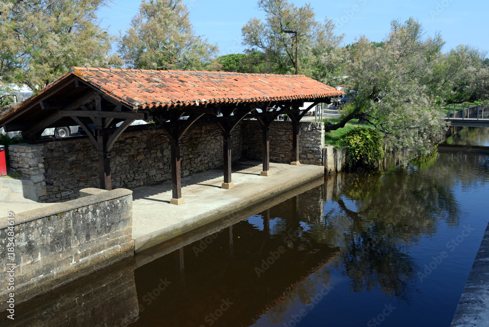 alte Waschstelle in Vieux Boucau Aquitanien