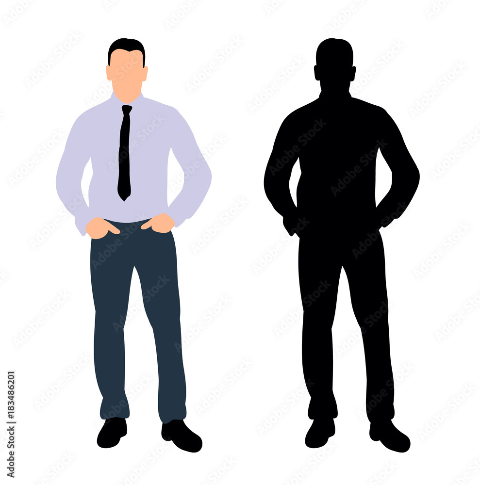 isolated, man without a face, flat style isolated, man without a face, flat style