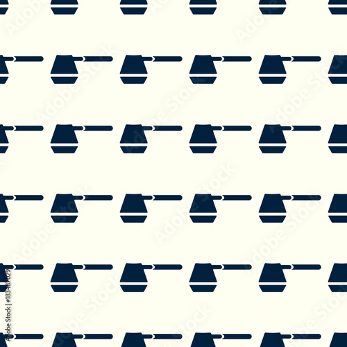Coffee vector illustration on a seamless pattern background