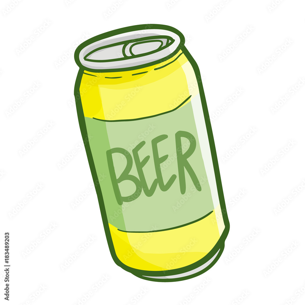 Funny and fresh beer can - vector. Funny and fresh beer can - vector.
