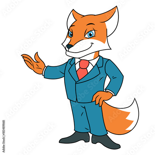 Fox in office suit 2