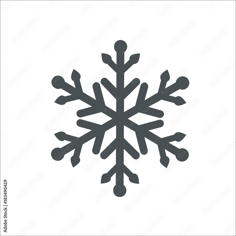 Snowflake icon. Vector Illustration Snowflake icon. Vector Illustration
