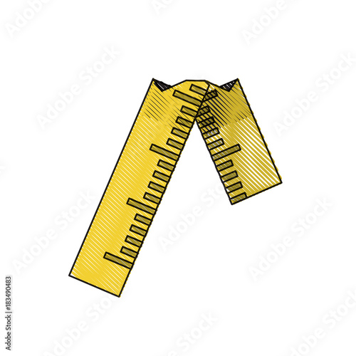 broken ruler icon