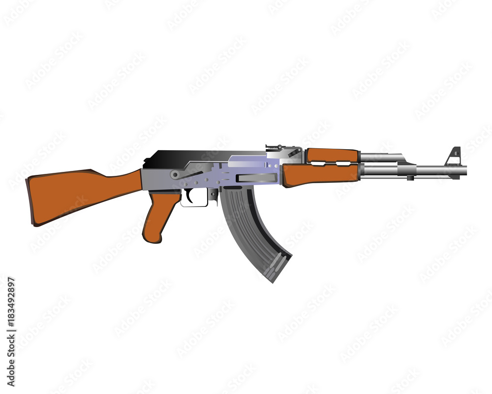 Kalashnikov vector illustration Kalashnikov vector illustration