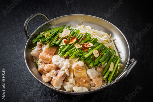 Canvastavla 博多もつ鍋　Motsunabe, or giblets cooked in a hot pot