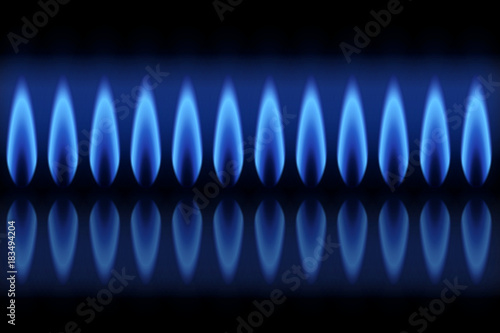 Flammes gaz naturel