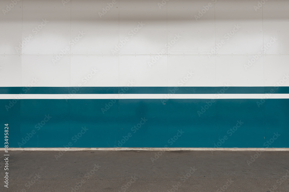 Fototapeta premium street wall background ,Industrial background, empty grunge urban street with warehouse brick wall