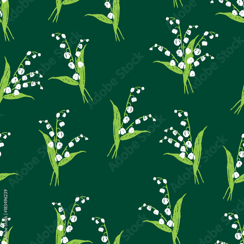 background of the lilies of valley