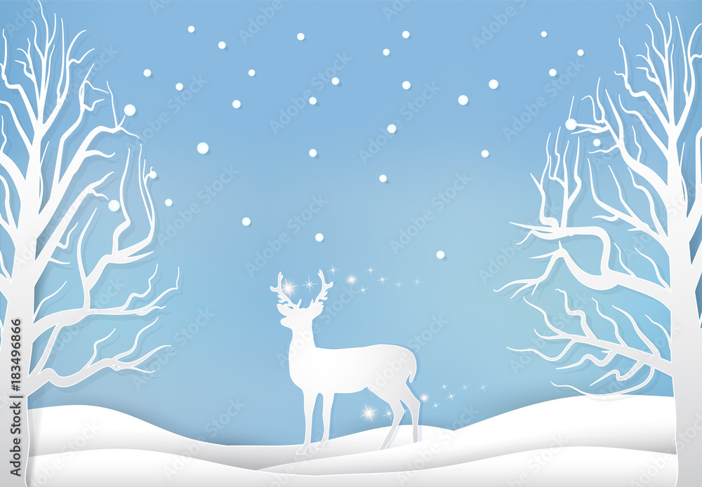 Background Paper Single Sided Pattern Paper Winter Deer Diy - Temu