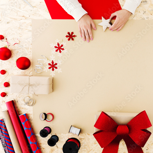 Colorful christmas decorations