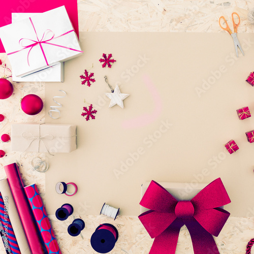 Pink christmas accessories