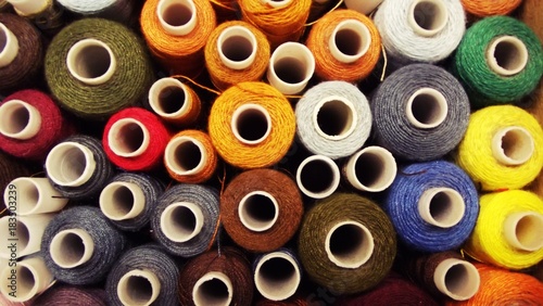 A set of thread for sewing clothes.