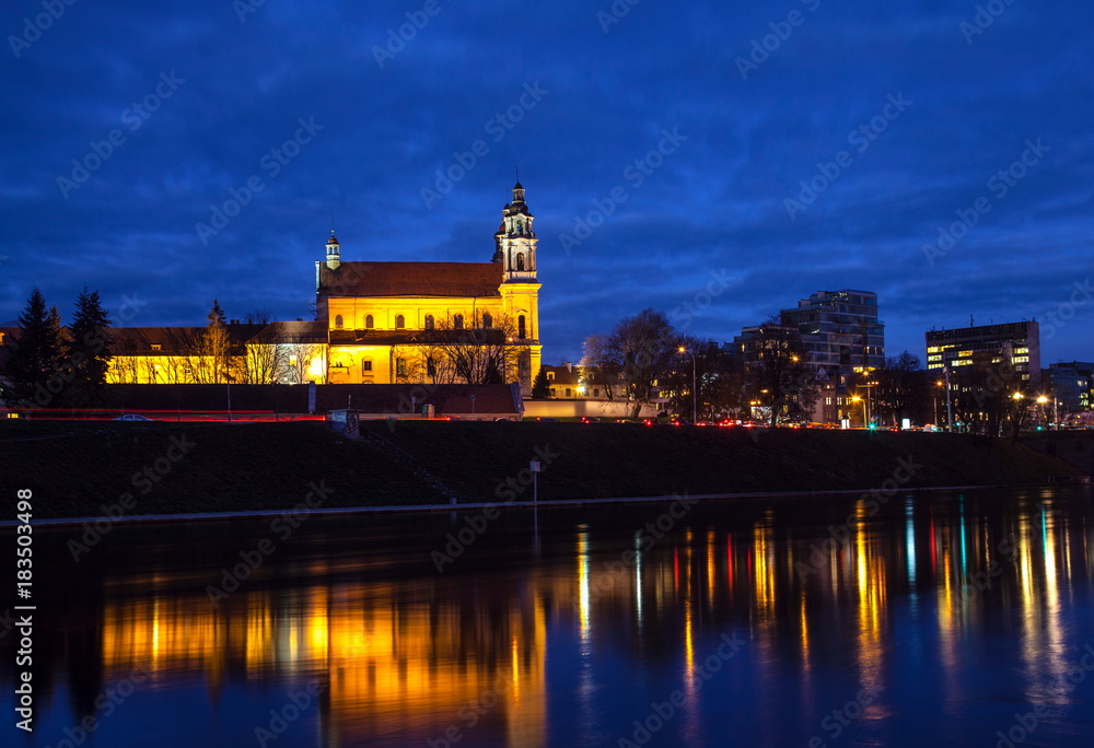 Vilnius on the Right Bank of the Neris River,Lithuania Vilnius on the Right Bank of the Neris River,Lithuania