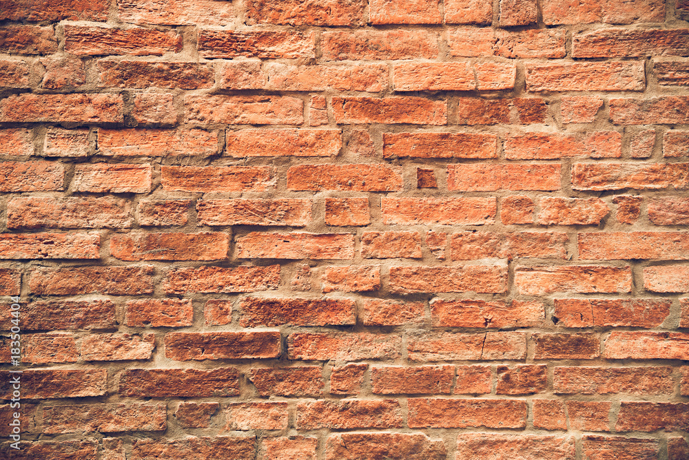 Obraz premium Red brick wall background