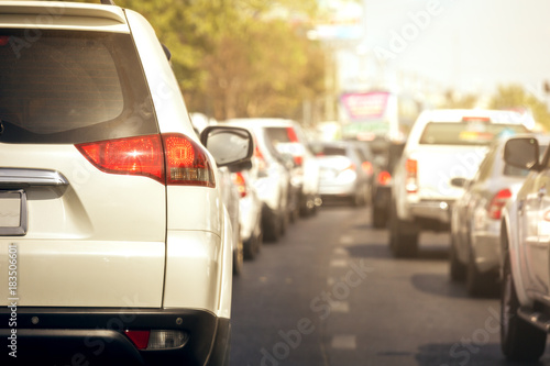 Traffic jams in the city - rush hour © bohbeh